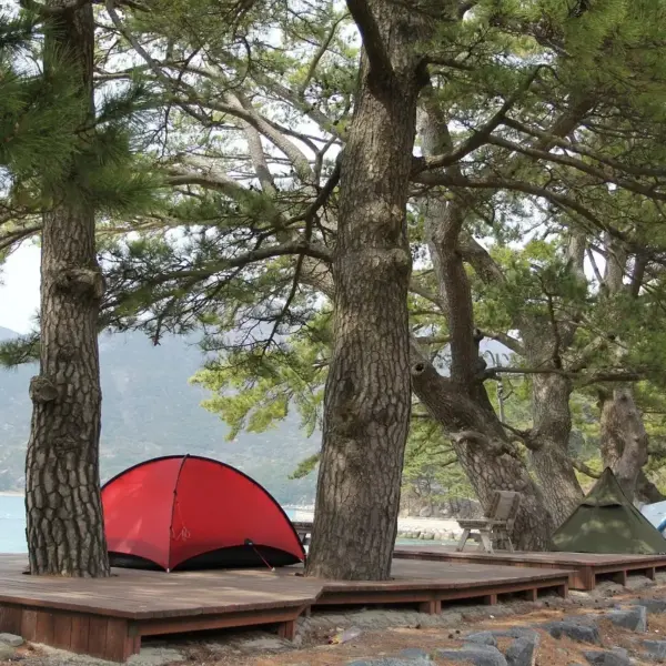 Her finder du glamping på stranden i Caribien